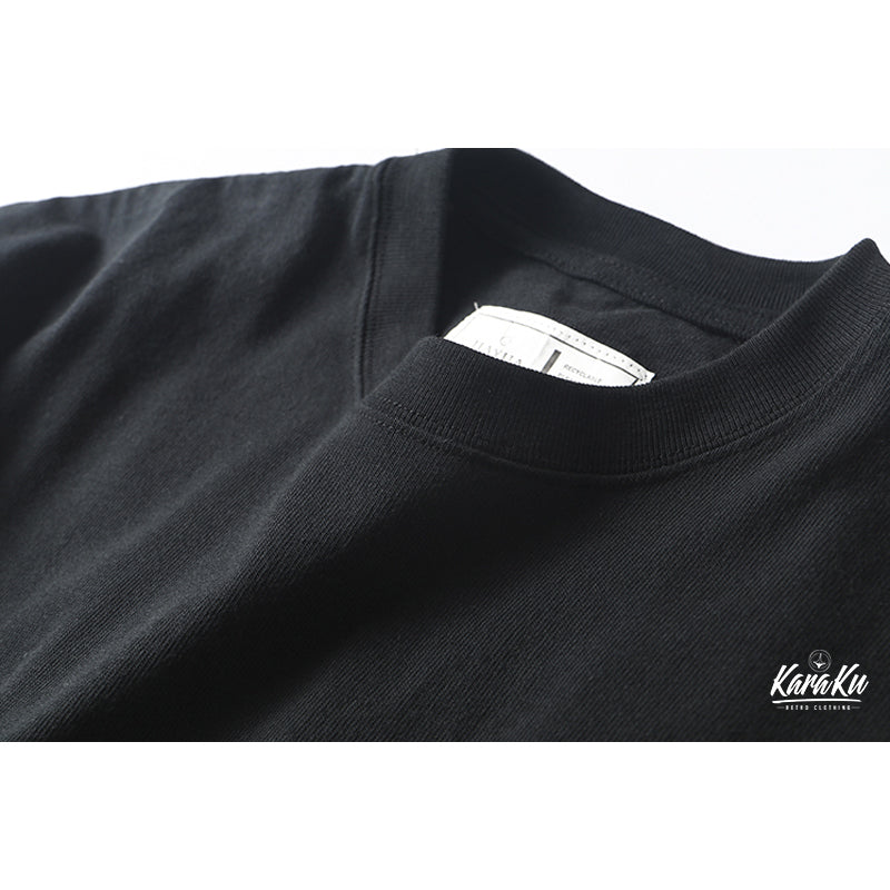 ヘビーウェイト　立体ポケットロングTシャツ