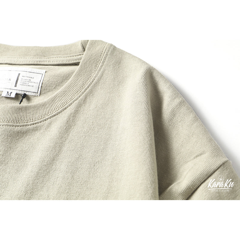 ヘビーウェイト　立体ポケットロングTシャツ